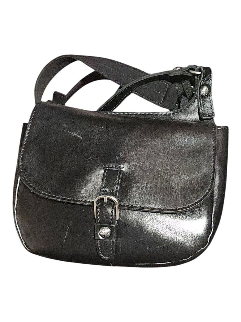 Patricia Nash Leather Crossbody Bag Small Black - Picture 2 of 8